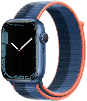 blue color Apple Watch Series 7